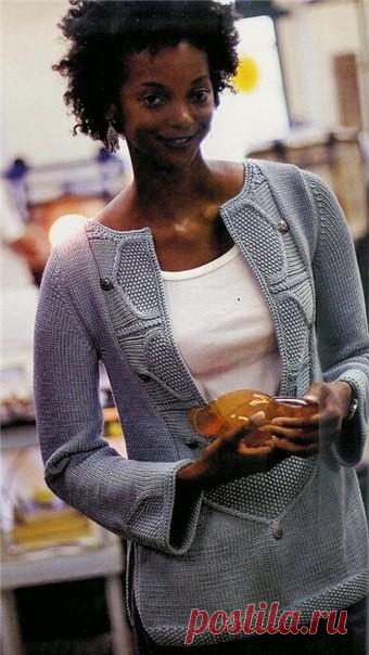 Интересная туника спицами: