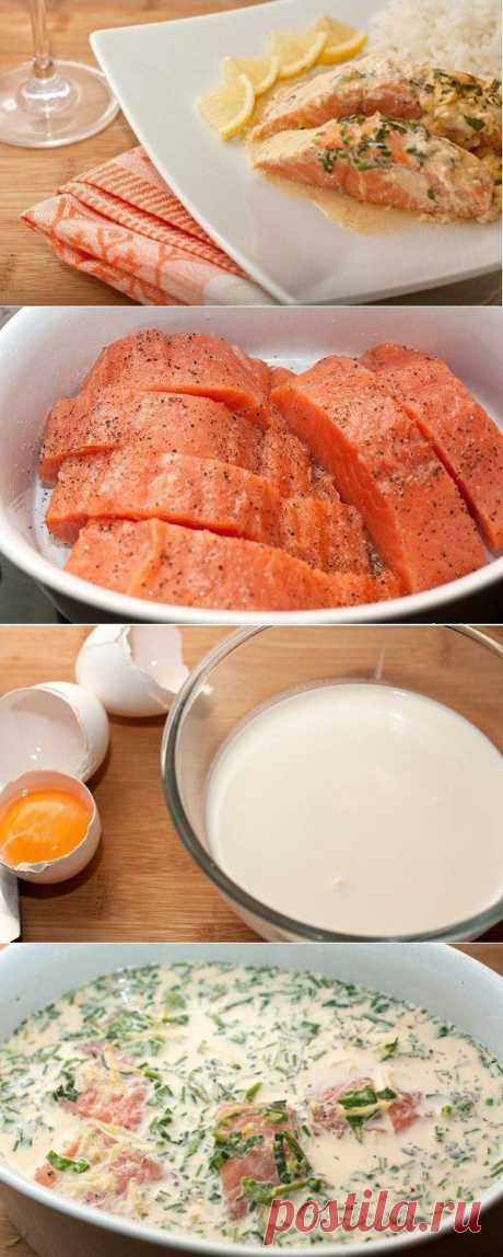 Вкусненько запекаем рыбку.