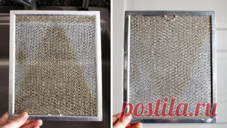 Самый быстрый, простой и рабочий способ очистить вытяжку ...