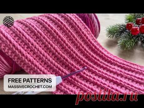 SUPER EASY & FAST Crochet Pattern for Absolute Beginners! 👌 Crochet Stitch for Baby Blanket & Bag