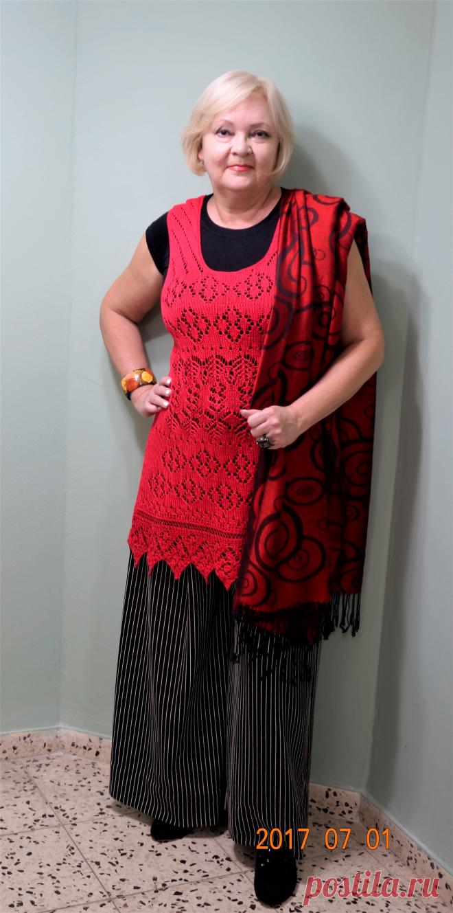 туника шетландом,пряжа х.б