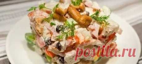 Салат с грибами, курицей, мясом и языком – рецепты салатов с жареными и консервированными грибами