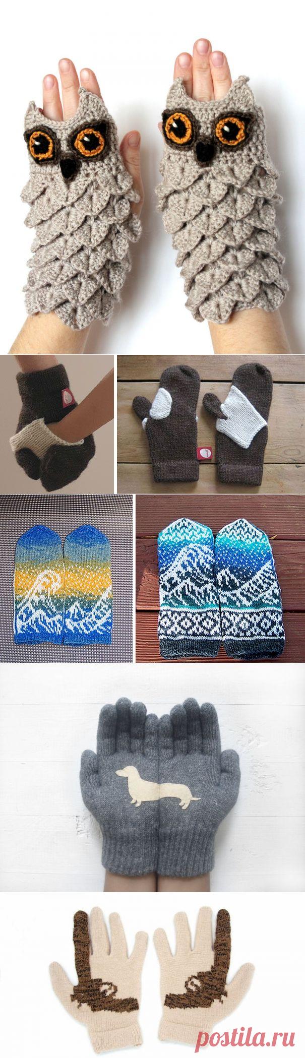 40 самых оригинальных варежек. Идеи.