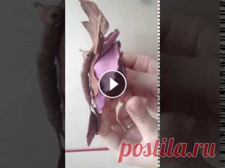 видео броши из кожи брошь из кожи! Ручная работа!...