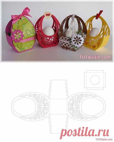 Корзинки в технике вырезания » Планета рукоделия