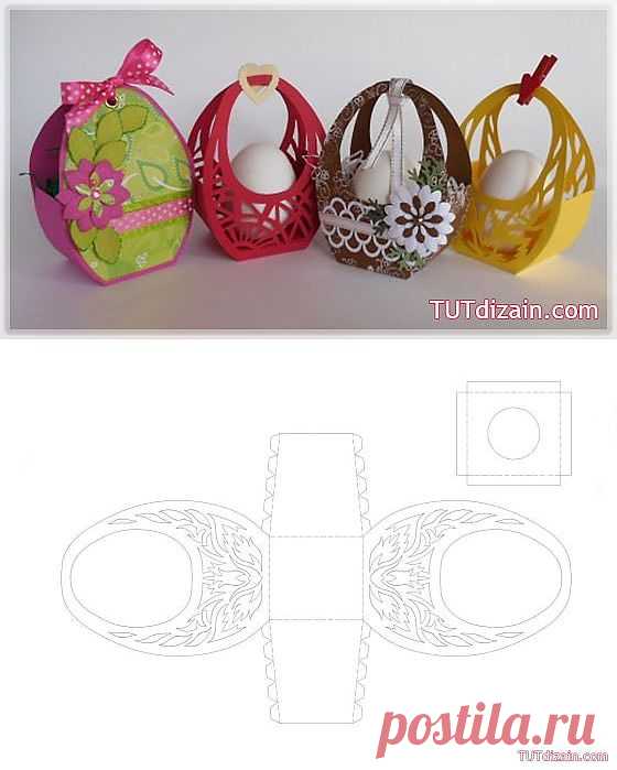 Корзинки в технике вырезания » Планета рукоделия