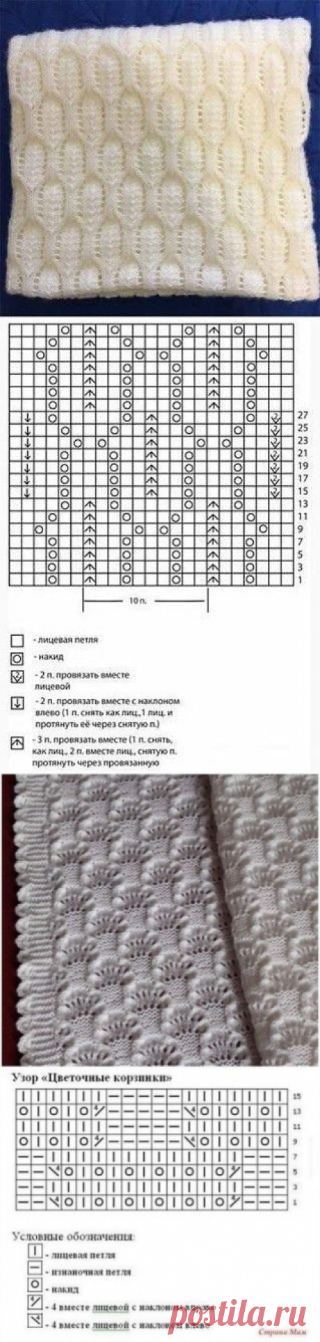 Пара узоров спицами