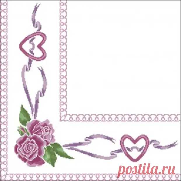 Скатерть «Роза с сердечком» - Домоводство - медиаплатформа МирТесен