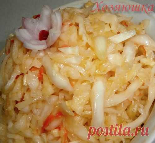 Хозяюшка. Кушать подано! - Салат из капусты с яблоками