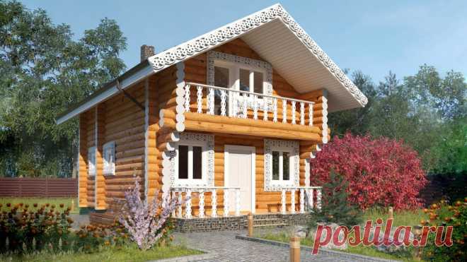 Дом из бревна ручной рубки № B3-209 