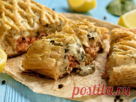 Пирог с брюшками лосося: рецепт для экономной хозяйки