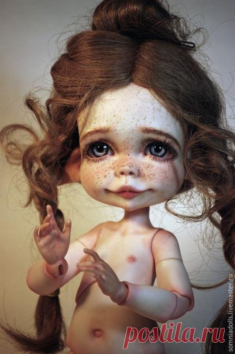 Купить Огонёк (кукла серии "Три цветочка") - бежевый, bjd doll, коллекционная кукла