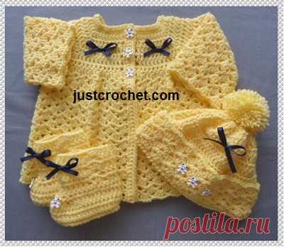 3-6 Month Baby crochet pattern JC136B