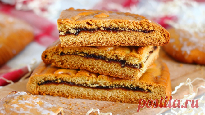 Большой чудо-пряник с начинкой. Говорят, что так пекут их в Туле! | Рецепты с фото и видео - только лучшее от Аймкук | Дзен