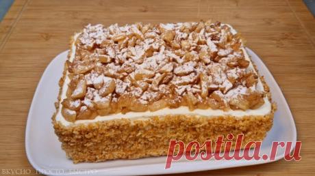 Торт «Яблоки на снегу». Простой и Быстрый Бабушкин Рецепт Вкусного Яблочного Десерта. Просто тает во рту | Вкусно Просто Быстро | Дзен