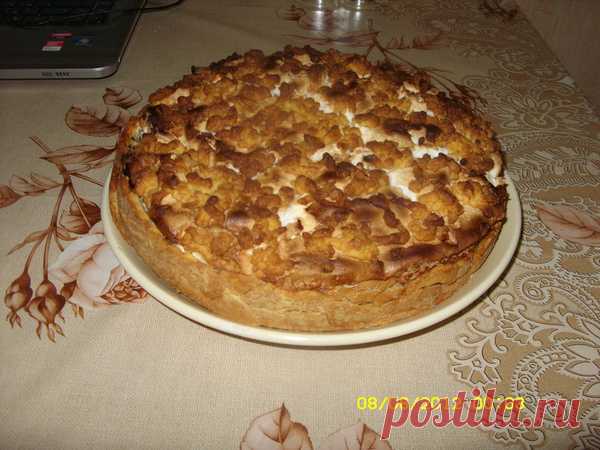 Нежнейший яблочный пирог с безе