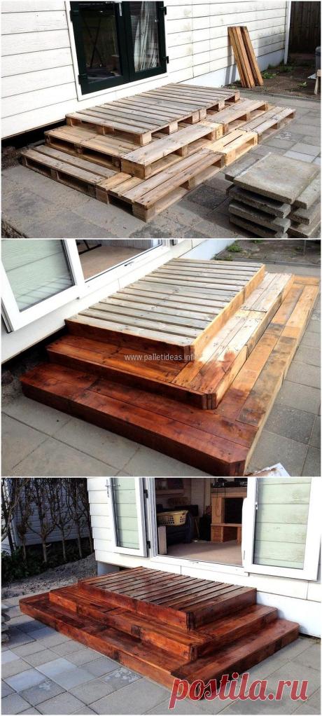 diy-pallet-front-deck.jpg (820×1822)