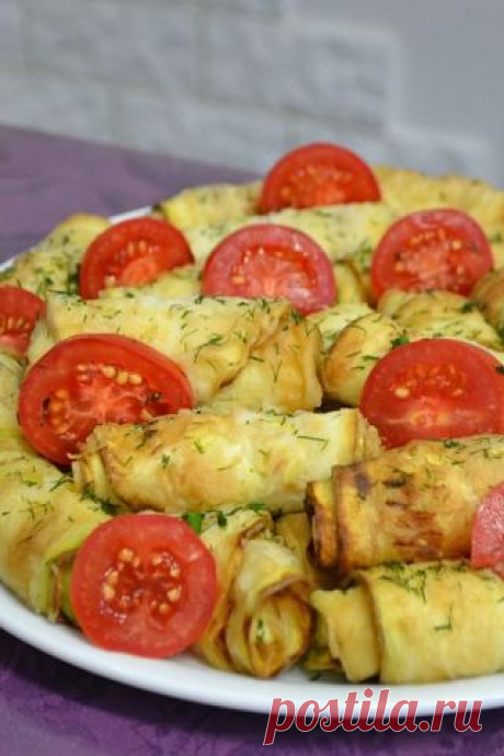 Жареные кабачки с начинкой