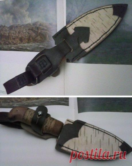 (+1) тема - Рукоять ножа и ножны из бересты своими руками | МАСТЕРА