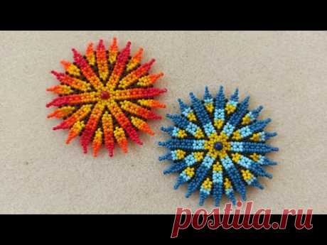 Кулон в технике уичоль / Бисероплетение / Мастер класс