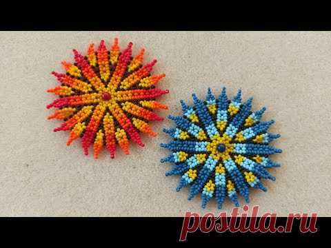 Кулон в технике уичоль / Бисероплетение / Мастер класс