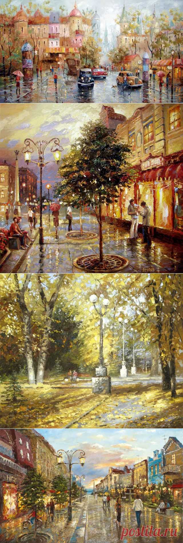 Тёплые пейзажи художника Дмитрия Спироса