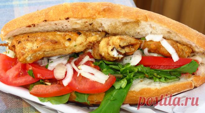 Фаст-фуд по-турецки… Балык-экмек – лепешка с рыбой и овощами — Вкусные рецепты