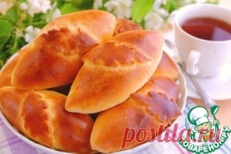 Пирожки с печенью и рубленым яйцом - кулинарный рецепт