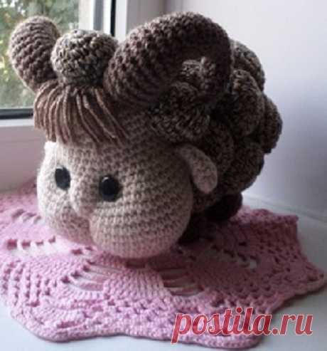 Барашек Гоша, связанный крючком.