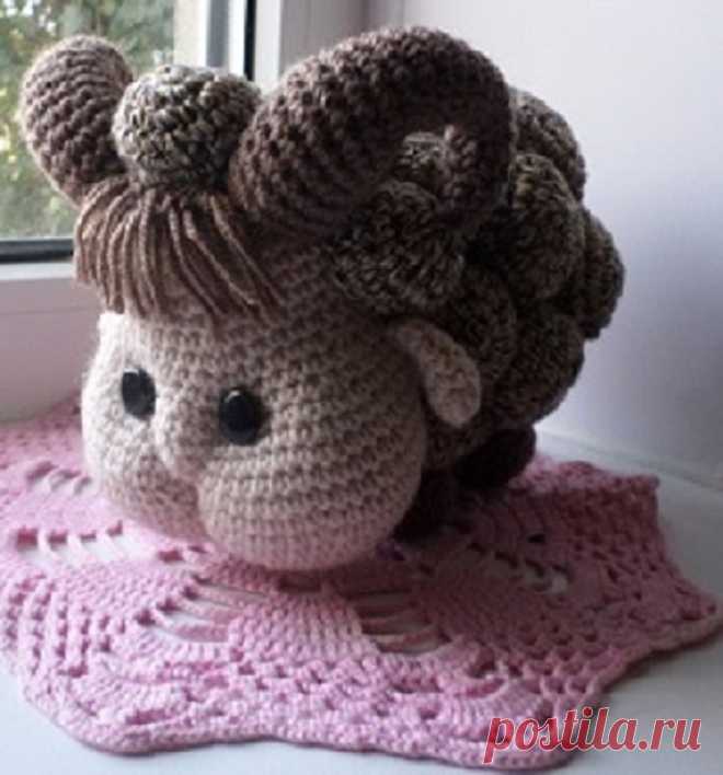 Барашек Гоша, связанный крючком.