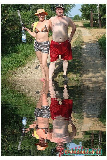 Как сделать отражение в воде в фотошопе. Подробный урок » Уроки фотошопа - Все для Adobe Photoshop / Photoshop-help.ru