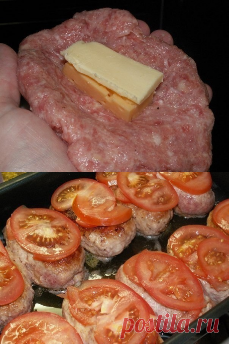 Котлетки с сыром под шубкой