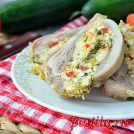 Домашние куриные рулеты (колбаски) с начинкой