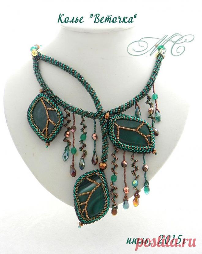 Колье "Веточка" | biser.info - всё о бисере и бисерном творчестве