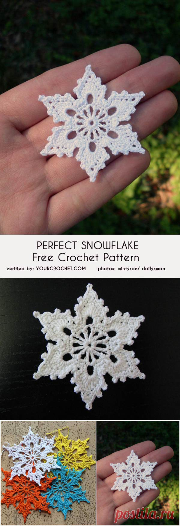 Perfect Snowflakes Free Crochet Pattern | Your Crochet