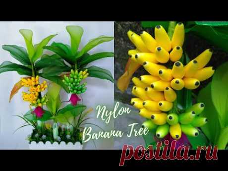How to Make Banana Trees from Nylon Stocking || Tutorial Pohon Pisang dari Stoking