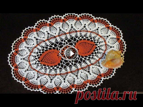 ОВАЛЬНАЯ САЛФЕТКА "АНАНАСЫ". ЧАСТЬ 3 Видео мастер класс по вязанию рядов 28-41 овальной салфетки крючком. Первая часть: Благодарность автору за мк: карта сбербанка 4276160961694032 Всем о...