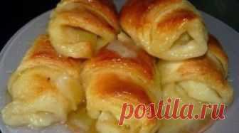 Слойки с яблоками. Бесподобный десерт
