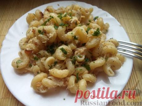 Рецепт: Макароны по-флотски с курицей и сыром на RussianFood.com