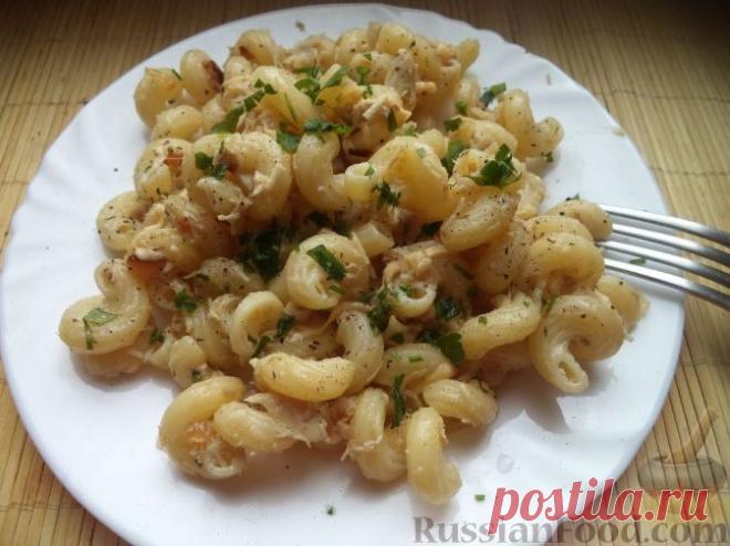 Рецепт: Макароны по-флотски с курицей и сыром на RussianFood.com