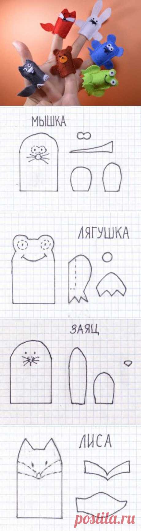 Сказка «Теремок». Пальчиковый театр из фетра. | КАРАКУЛИ