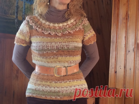 Джемпер с коротким рукавом