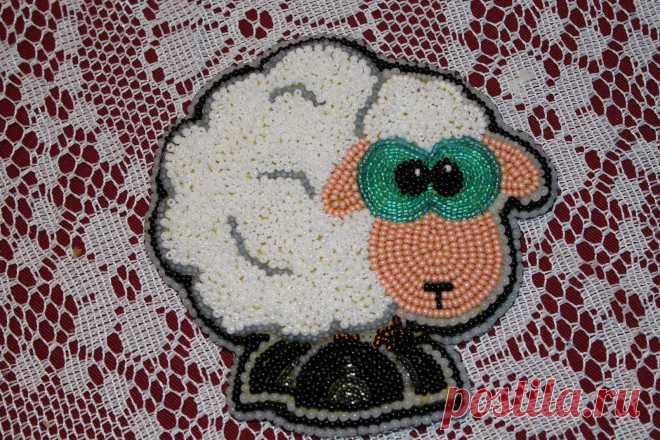 Моя овечка кудряшка | biser.info - всё о бисере и бисерном творчестве