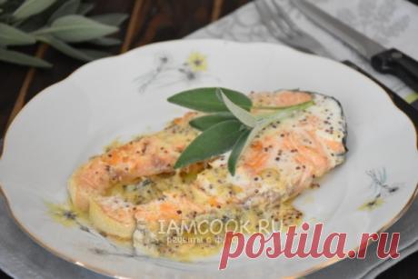 Филе лосося в сливочно-горчичном соусе, рецепт с фото