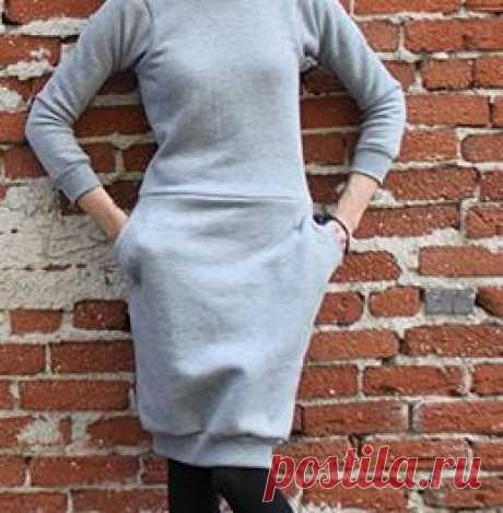 Платье из мужских толстовок.Худи, свитшоты и толстовки:идеи декора