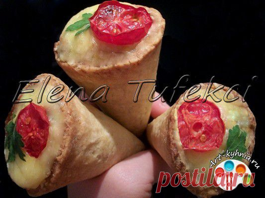 "Конусная пицца" в домашних условиях (МК от Елены) » Арт-кухня