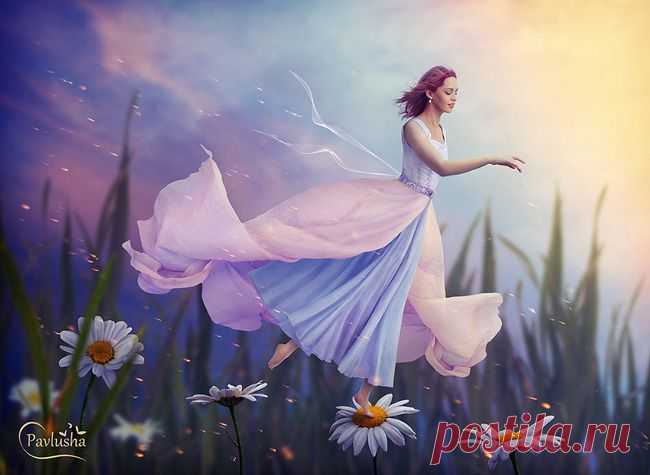 Вечерний ветерок в Фотошоп