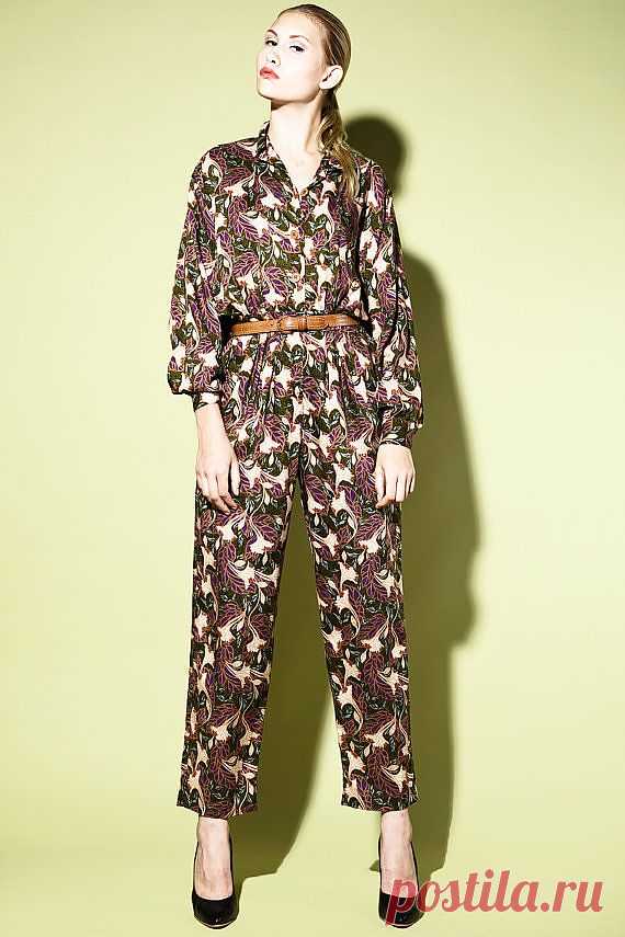 Vintage 1990s Diane Von Furstenberg Leaf от THRIFTEDandMODERN