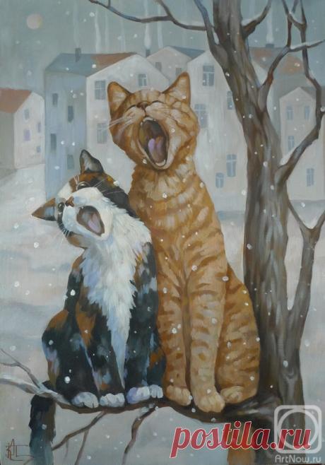 «Зовущие весну» картина Паниной Киры (холст, акрил) — купить на ArtNow.ru