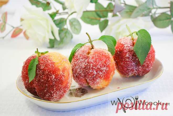 Вкусные пирожные «Персики» | wowcook.net
